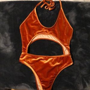 Burnt orange one piece ☄️